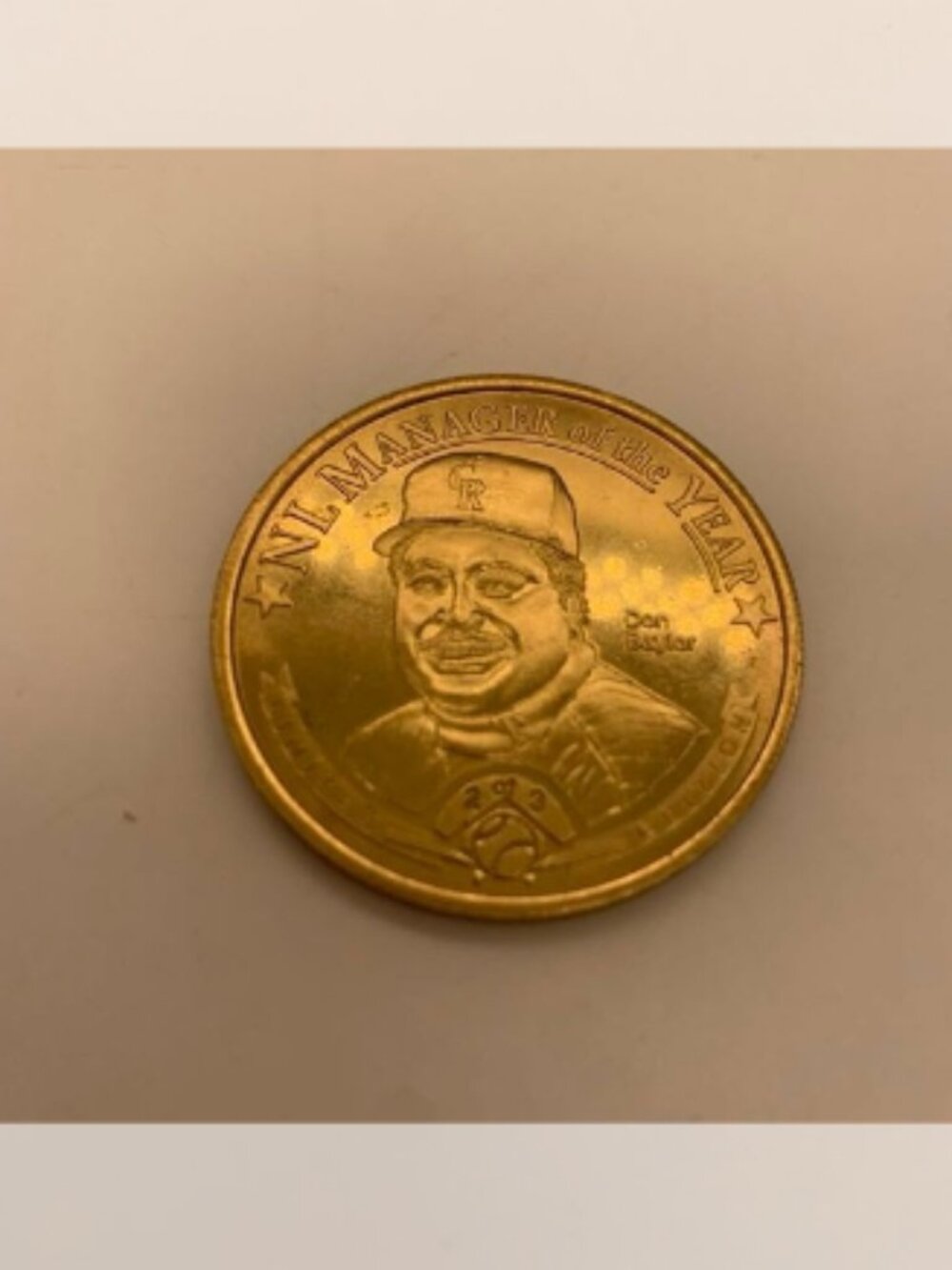 VTG Set of 2 Colorado Rockies 1996 Commemorative Brass? Coins